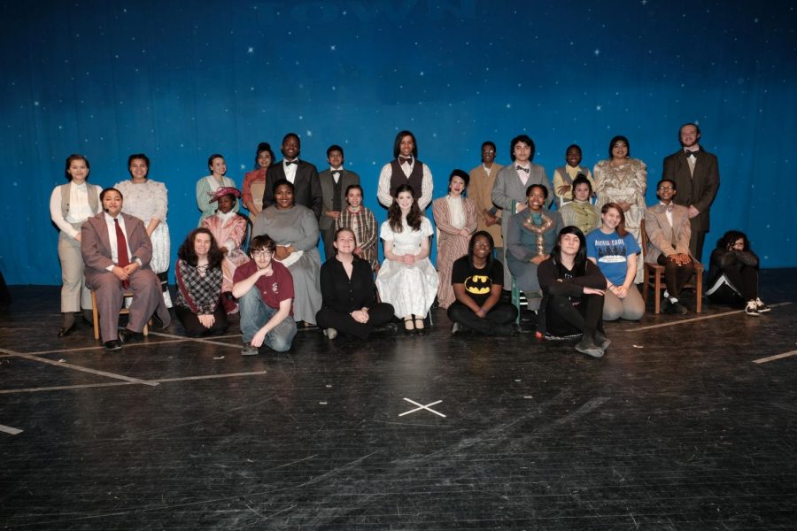 The+cast+and+crew+of+%22Our+Town%2C%22+the+spring+production+of+the+Kenwood+Drama+Club.