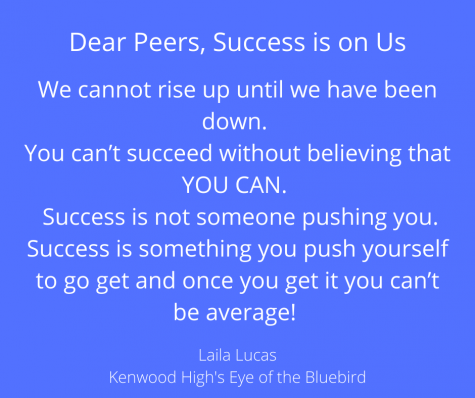 Dear Peers, Success is On Us