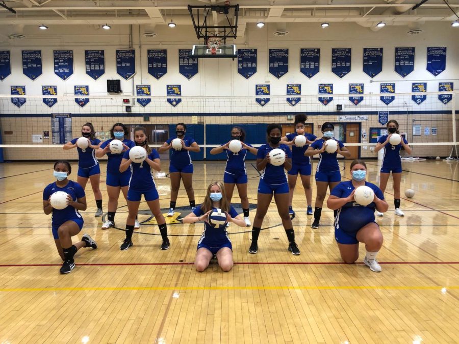 Kenwood volleyball showing off their new uniforms for the 2021 season. 