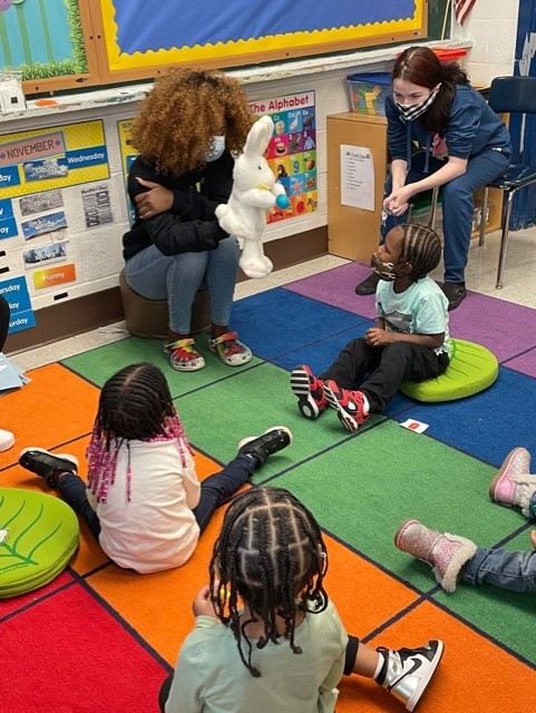 Kenwoods Child Development students back in the classroom with their preschool aged students this school year. 