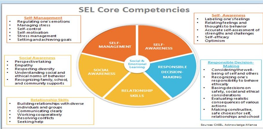 SEL Core Competencies Social emotional learning