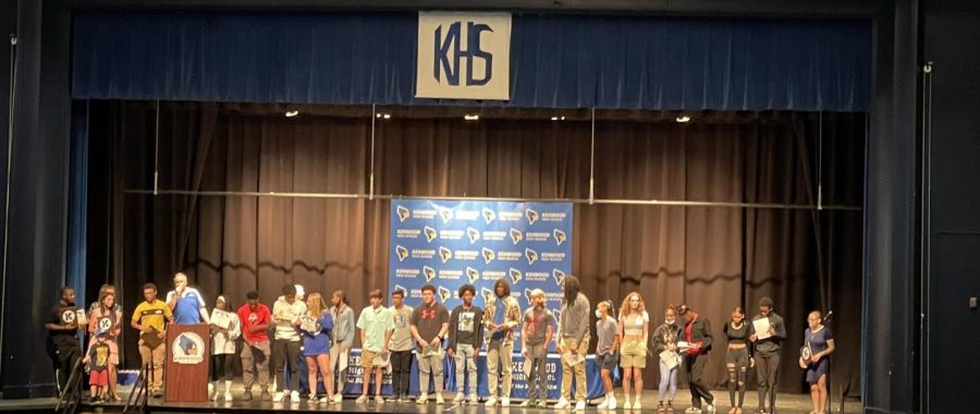 Student athletes were recognized at their award ceremony as this years athletics comes to a close. 