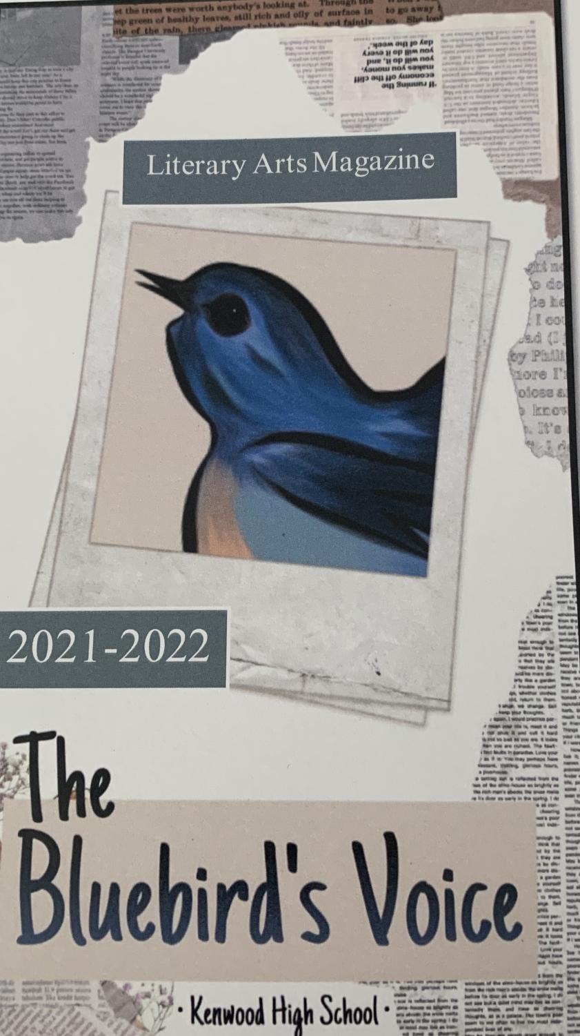 Bluebird Voice literary magazine cover art designed by Ashley Lewis.