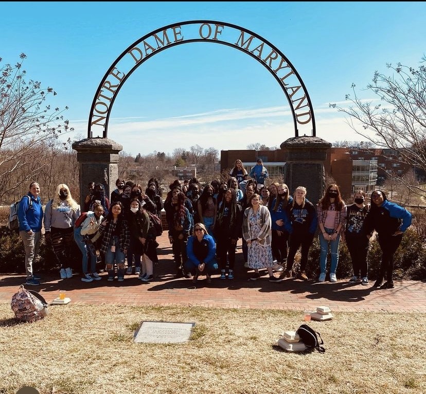 SSA and AVID on a field trip to Notre Dame of Maryland