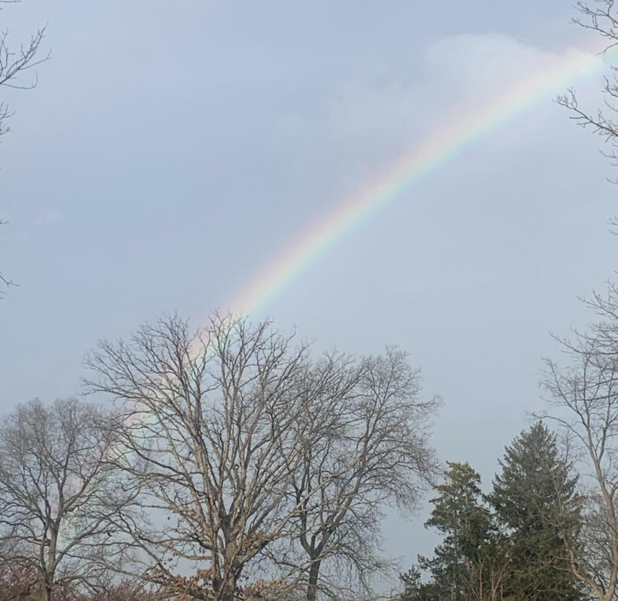 Spring rainbow over Kenwood 