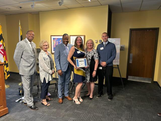 Kenwoods Ms. Kristin Smith was awarded the Chesapeake Gateway Chamber Secondary Teacher of the Year Award! 