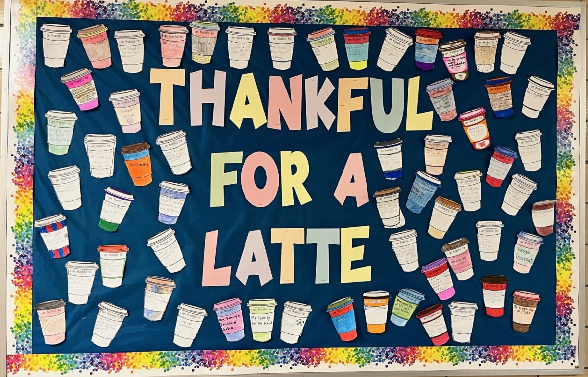 Kenwoods ESOL students wrote about things they were thankful for.  