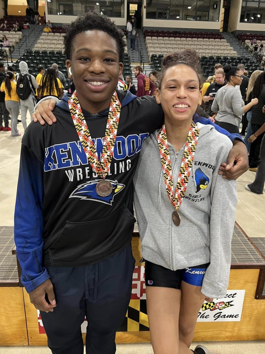 Brooke Jones and Chris Nwachukwu  who both placed sixth place at the MPSSAA State Championship Tournament. 