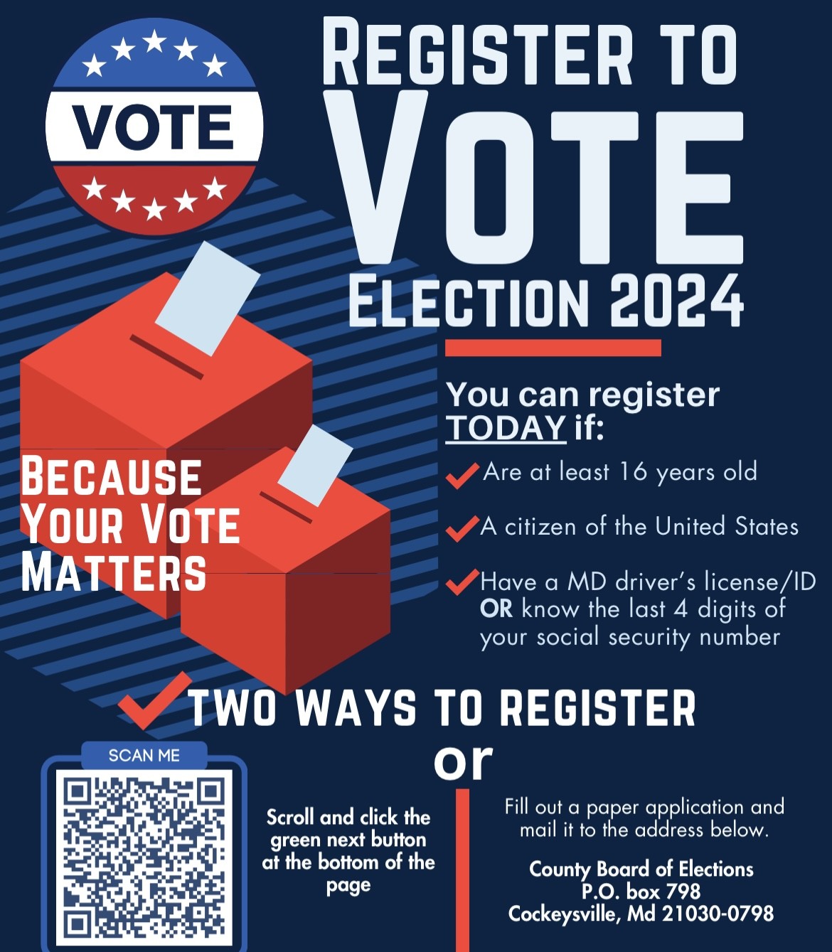 If 18 by November 5, Register to Vote