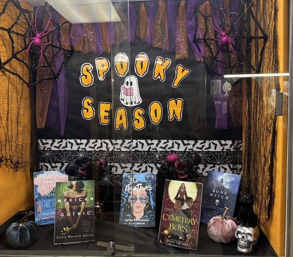 Come check out more spooky reads in Kenwood's library. 