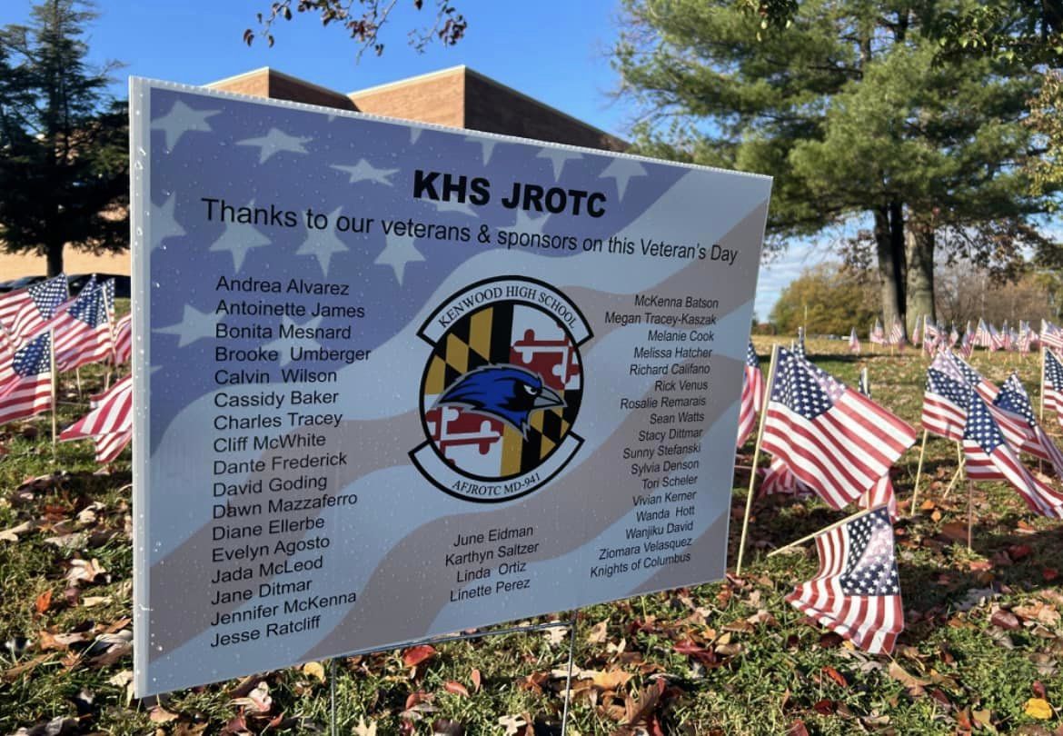 KHS JROTC Honors Veterans Day with Community Flag Sponsorship