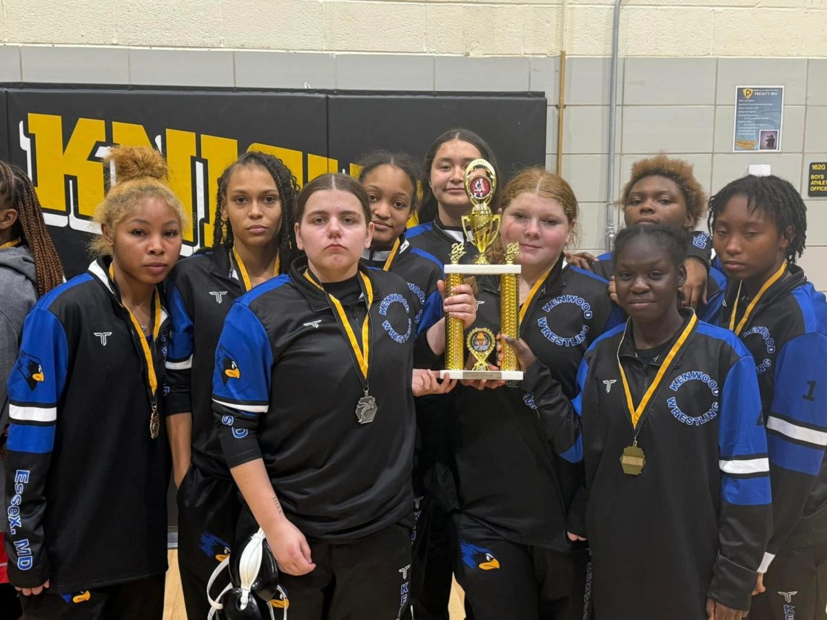 Kenwood's Girls Wrestling team took third place in their first tournament 