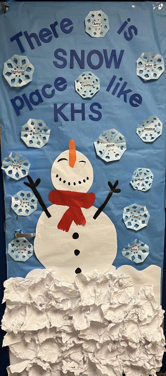 Kenwood's annual holiday door decorating contest is a well loved tradition amongst students and staff. 