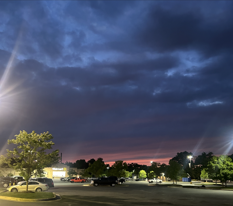 Photography by Maryam Alfatlah of fading daylight