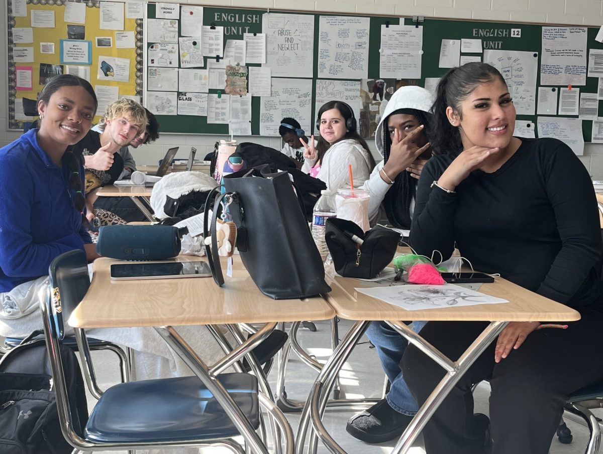 Seniors ready to say goodbye to Senior English and step in to the real world. 